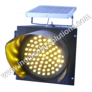 Solar Traffic Warning Light