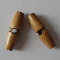 Brown One Hole Wooden Toggles