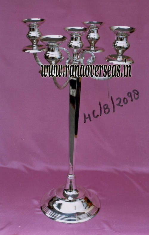 Silver Plated Brass Candle Stand