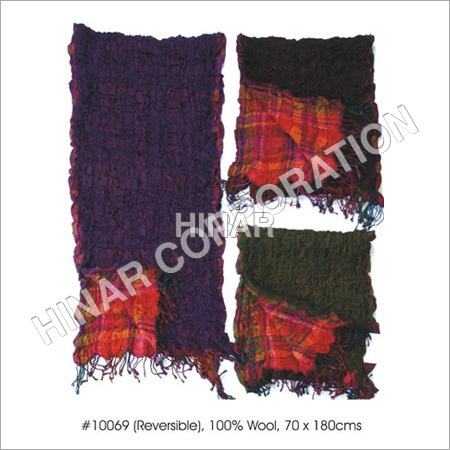 Wool Reversible Shawls with Lycra