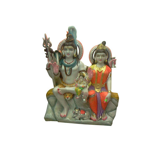 Marble Shankar Parvati Statue