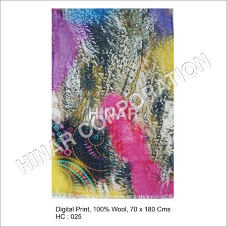 Digital Print Wool Shawls