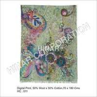 Machine Made Printed Pashmina Shawls
