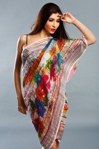 Screen Print Pashmina Shawl - Wool And Silk, 70x180 Cms | Elegant Designs, Colorfast, Lightweight, Computer Designed Patterns