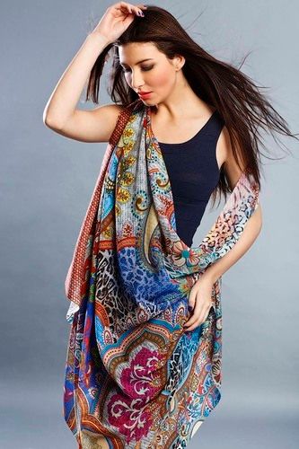 Wool Digital Printed Scarves