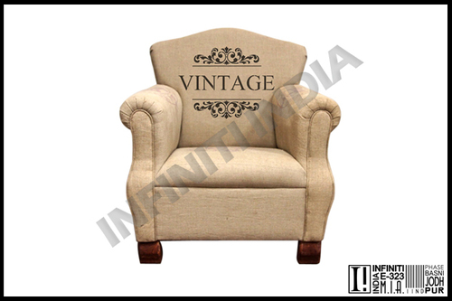 Fabric Vintage Grain Sack Sofa