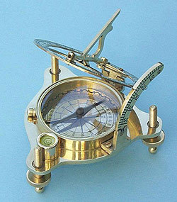 Premium Brass Sundial Compass 