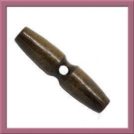 Traditional Style Large Brown Wooden Toggle