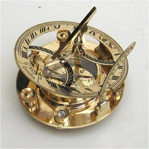  Solid-Brass-Sundial-Compass
