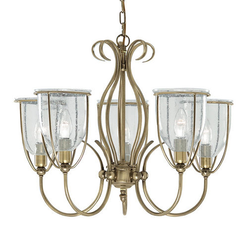 Searchlight 6355-5AB Silhouette Antique Brass Ceiling Light                      
