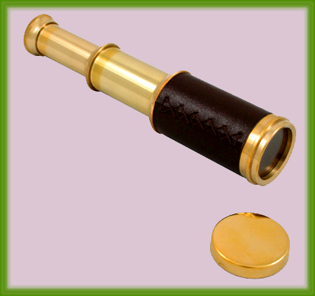 Solid Brass 9.5-inch Pocket Spyglass Telescope