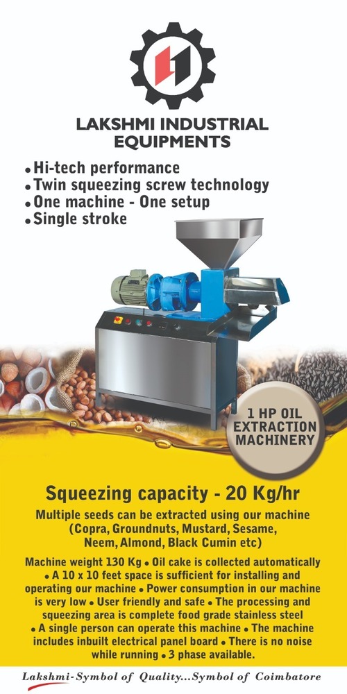 Cold Press Oil Extraction Machine - Automatic Grade: Semi-Automatic