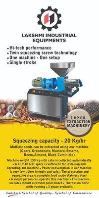 Cold Press Oil Extraction Machine - Automatic Grade: Semi-automatic