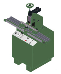 HYDRAULIC OPERATED FULTED ROLLER TRUNING MACHINE
