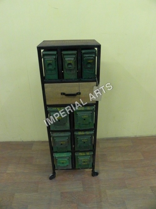 Industrial Furniture-Industrial Iron Cabinet
