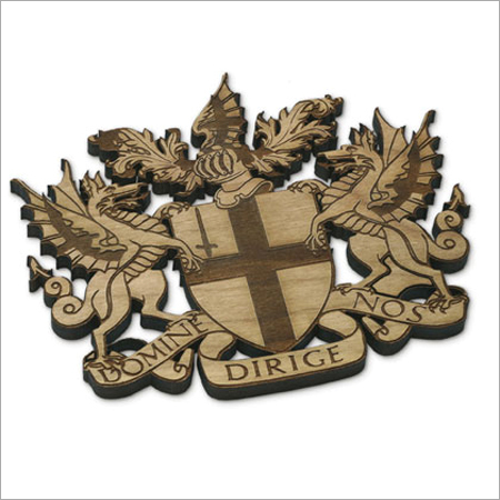 Laser Engraved Wooden Crest