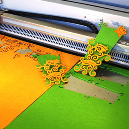 Table Decoration Being Cut on A Speedy 400