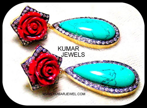 firoza stone earring.
