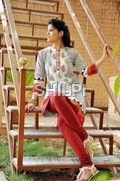 Black & White Cotton Kurta