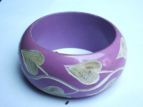 painted wooden bangle