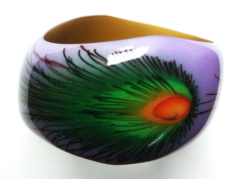 painted wooden bangle