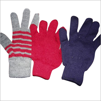 Multicolor Acrylic Wool Gloves