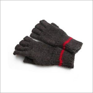 Grey Woolen Knitted Hand Glove