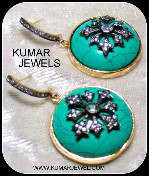 stone earring.