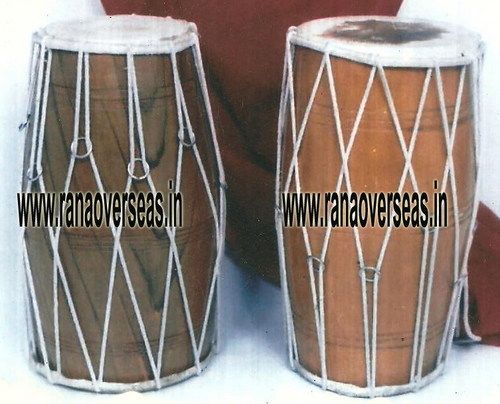 Wooden Dholak.