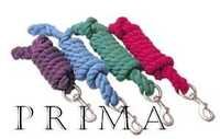 Cotton Lead Ropes - 2-ply Cotton, 2m & 8m, Multiple Colors | High Strength, Skin Friendly, Chrome-plated Snap