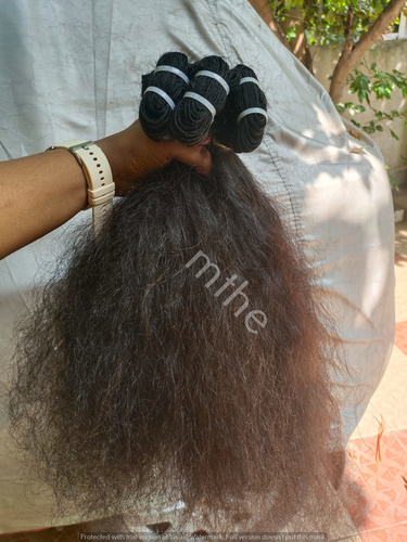 BLACK RAW INDIAN CURLY HAIR EXTENSIONS