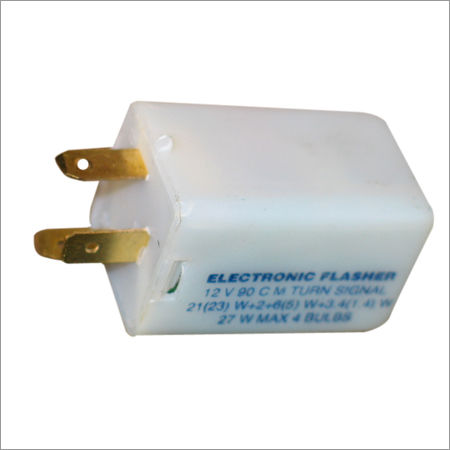 White Automobile Electronic Flasher