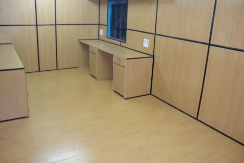 Interior of Portable Cabin - Wood Material, Variable Dimensions, Multiple Colors | Durable, Eco-Friendly, Waterproof, Modular Design, Easy Assembly