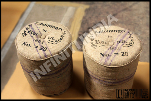 Fabric Burlap Jute Pouf