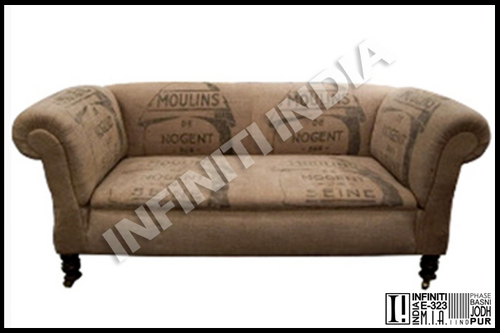 Fabric Grain Sack Sofa