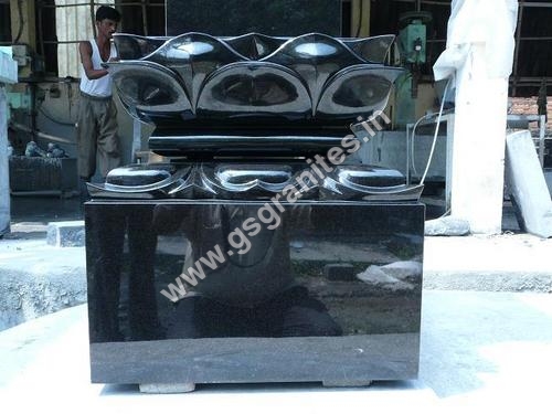 Japan Monuments - Granite, Variable Size, Black | Durable Material, Intricate Design, Weather Resistant, Polished Finish, Ground Mount Installation