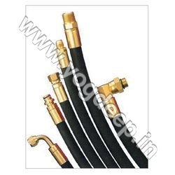 Rubber Air Hose - Durable Rubber Material, 50 Feet Long, Bright Yellow Color | High Flexibility, Weather Resistant, Ideal for Air Compressors and Pneumatic Tools