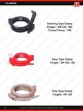 Concrete Pump Pipe Clamp - Steel, Various Sizes | Powder Coated Finish, Swinging Clamp Type, Ideal For Concrete Pump Applications