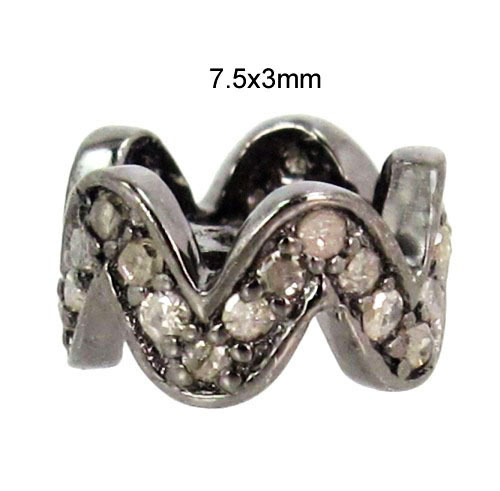 925 Sterling Silver Diamond Spacer Finding