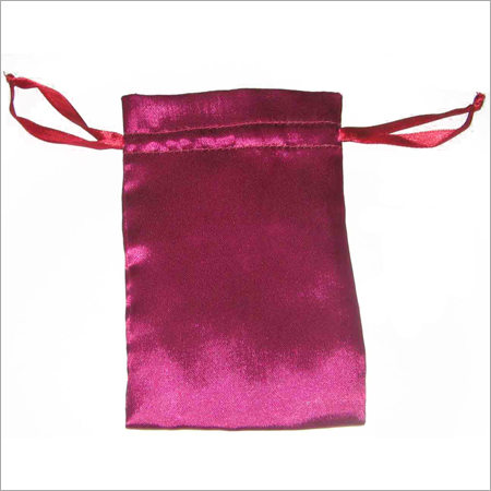 Pink Satin Pouch