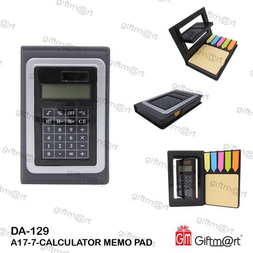 Memo Pad Calculator Size: 13 X 9 Cm