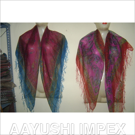 Chamandi chiffon Scarves With Beads