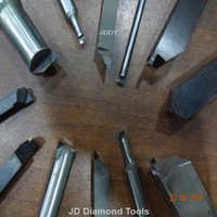 Pcd Tipped Boring Tools - 2-4 Mm Size, Straight Shank 30-60 Mm Length | Jddt Brand, Silver Finish