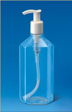 Perfume Bottle - Plastic, 250ml, Clear, 15cm Height | Elegant Design, Durable, Leakproof Push-Button Pump