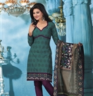 Pr-8091 - Cotton Blend, 44 Inches, Teal | Elegant Design, Comfortable Fabric, Printed Work, Stylish Look, Perfect Fit