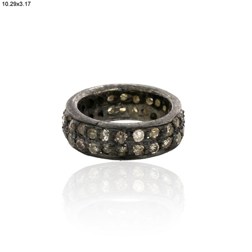Pave Diamond Spacer Jewelry