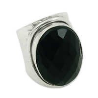 Black Onyx Gemstone Ring Jewellery