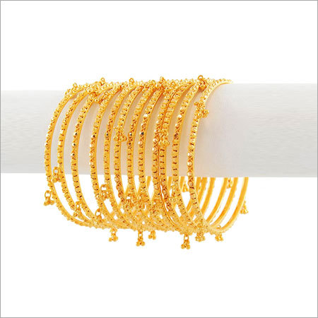 Pure Gold Bangles - 24K Gold, Variable Diameter, Polished Finish | Elegant Design, Customizable Size, Versatile Use