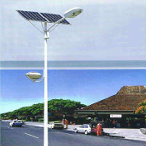 Solar Street Lights - Mild Steel 4m Pole, 74 Wp Solar Module, 75 Ah Tubular Battery | Automatic ON/OFF, Energy Efficient, Low Maintenance