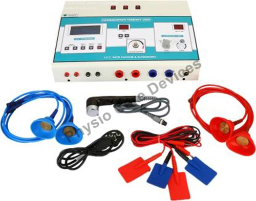 Combination electro vacuum  ultrasound therapy Machine  IFT   TENS  MS  Ultrasonic Therapy 1 MHz  vacuum
